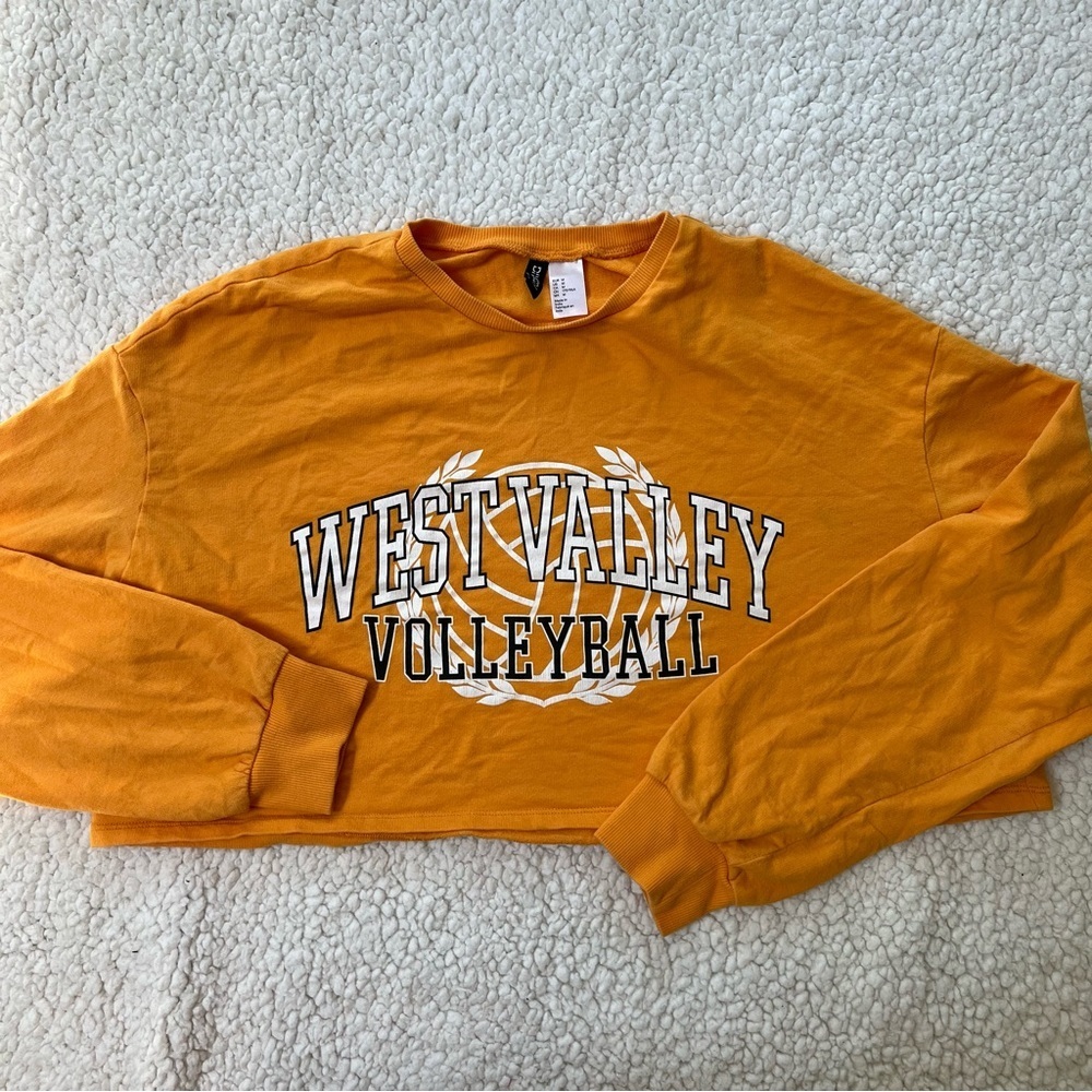 H&M VolleyBall Cropped Sweatshirt